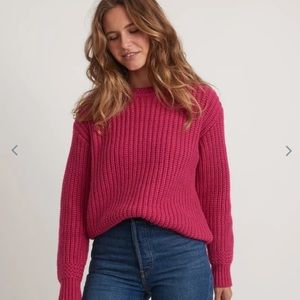 Oversized Crewneck in Rose Violet